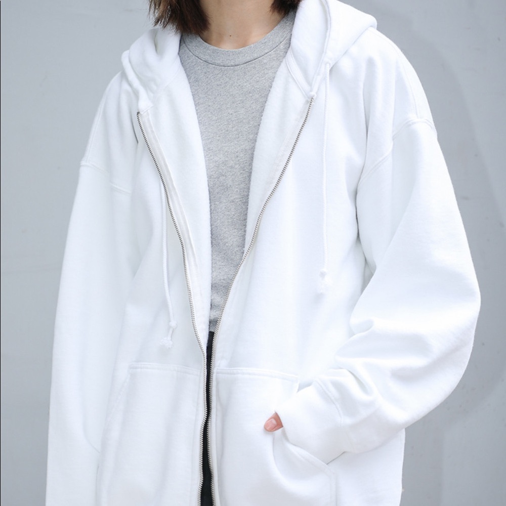 white brandy zip up
